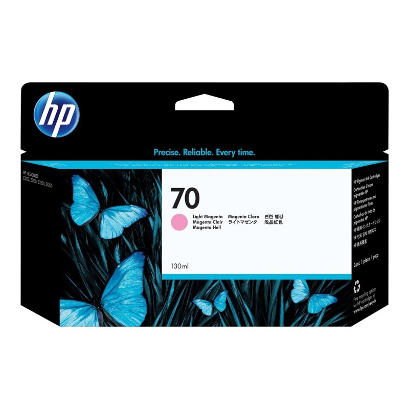 HP 70 original ink cartridge light magenta standard capacity 130ml 1-pack with Vivera ink