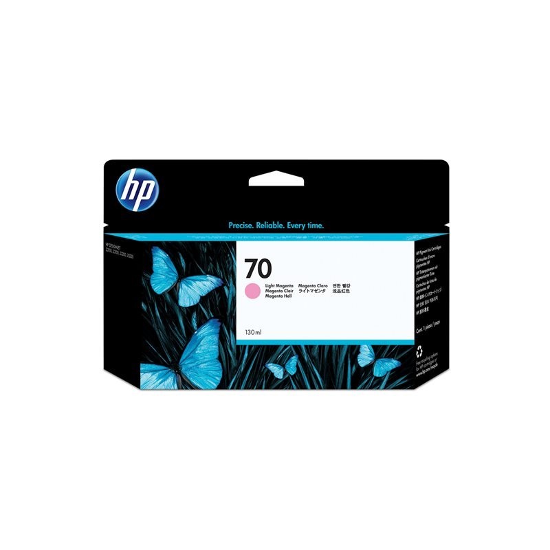 HP 70 original ink cartridge light magenta standard capacity 130ml 1-pack with Vivera ink