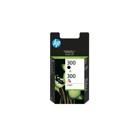 HP CN637EE Zestaw HP 300 black + tri-color Combo Pack D2560/F4280