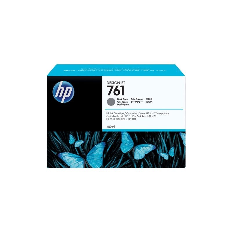 HP 761 original ink cartridge dark grey standard capacity 400ml 1-pack