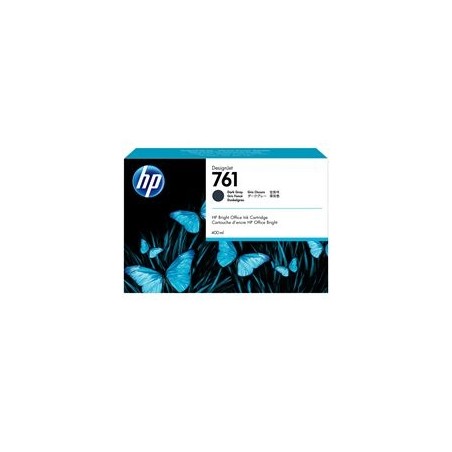HP 761 original ink cartridge dark grey standard capacity 400ml 1-pack