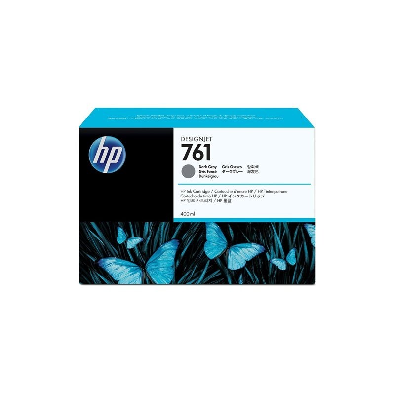 HP 761 original ink cartridge dark grey standard capacity 400ml 1-pack