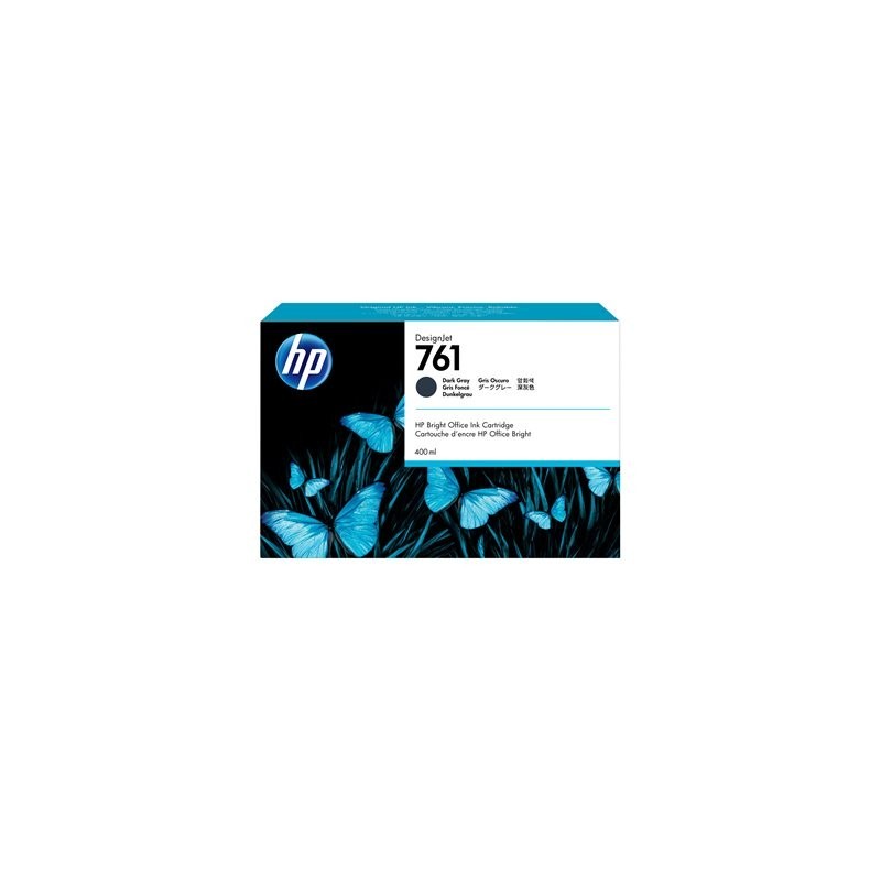 HP 761 original ink cartridge dark grey standard capacity 400ml 1-pack
