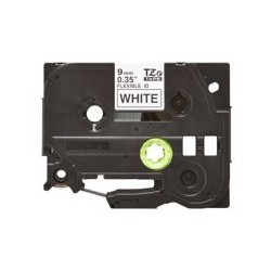 BROTHER TZEFX221 Taśma Brother 9mm BLACK ON WHITE FLEXIBLE ID
