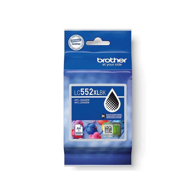 Brother oryginalny ink / tusz LC552XLBK, black, 3000s