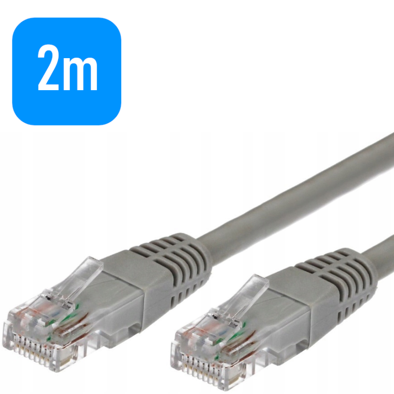 Kabel sieciowy UTP LAN RJ45 kat. 5e 2m | Drukarki.pl Kabel sieciowy UTP LAN RJ45 kat. 5e 2m | Drukarki.pl