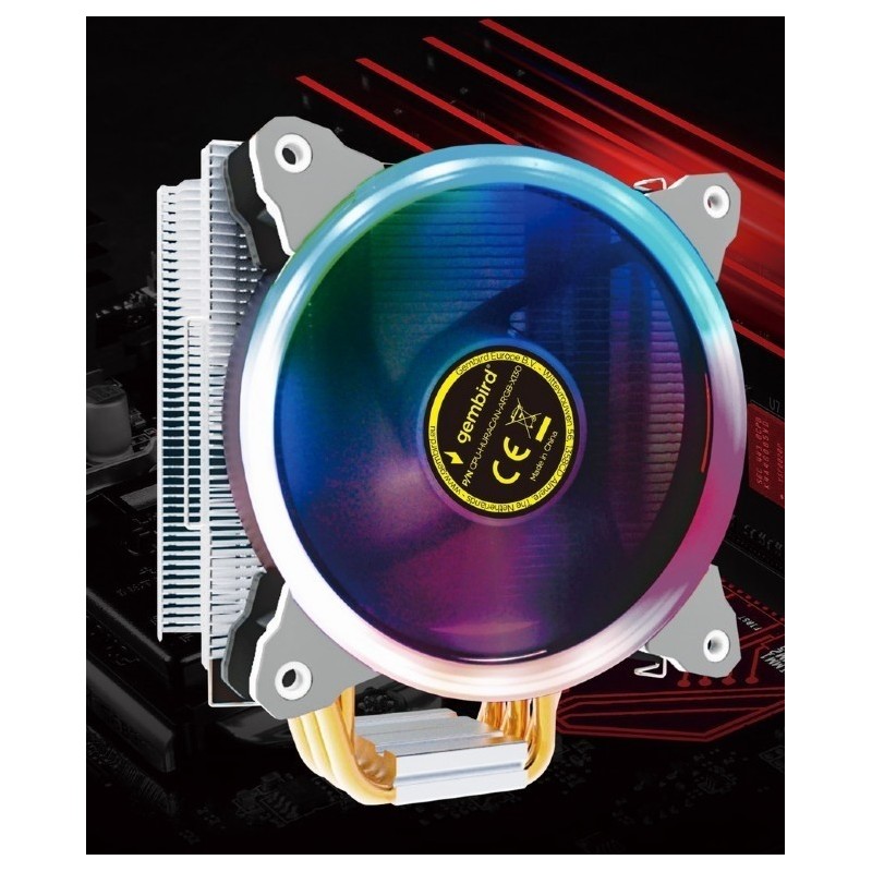 Chłodzenie CPU Huracan 12cm 150W 4-pin multicolor LED