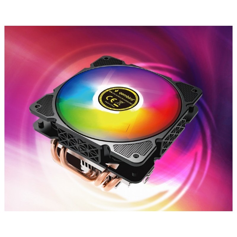 Chłodzenie CPU Huracan 12cm 100W 4-pin multicolor LED Chłodzenie CPU Huracan 12cm 100W 4-pin multicolor LED