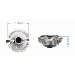 Chłodzenie CPU Huracan 9cm 55W 4-pin niebieski LED