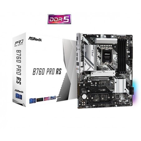 Płyta główna B760 Pro RS s1700 4DDR5 DP/HDMI/eDP M.2 ATX Płyta główna B760 Pro RS s1700 4DDR5 DP/HDMI/eDP M.2 ATX