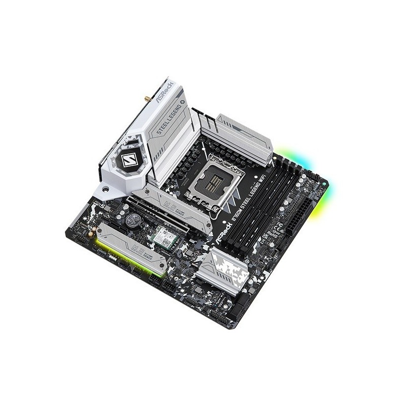 Płyta główna B760M STEEL LEGEND WIFI s1700 4DDR5 DP/HDMI mATX 