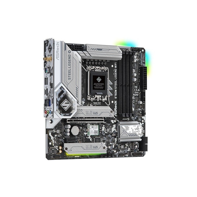 Płyta główna B760M STEEL LEGEND WIFI s1700 4DDR5 DP/HDMI mATX 