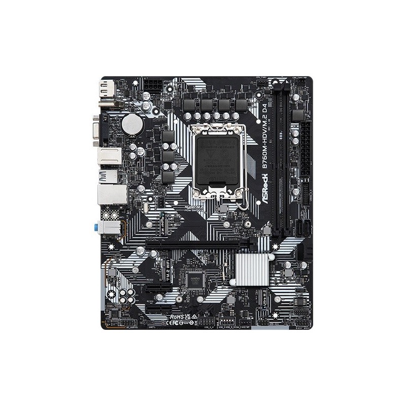 Płyta główna B760M-HDV/M.2 D4 s1700 2DDR4 DP/HDMI mATX 