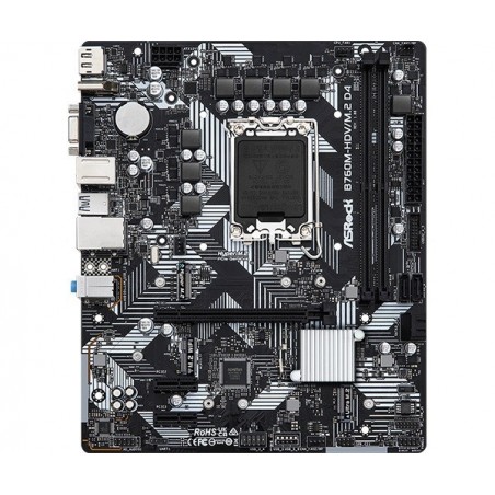 Płyta główna B760M-HDV/M.2 D4 s1700 2DDR4 DP/HDMI mATX Płyta główna B760M-HDV/M.2 D4 s1700 2DDR4 DP/HDMI mATX