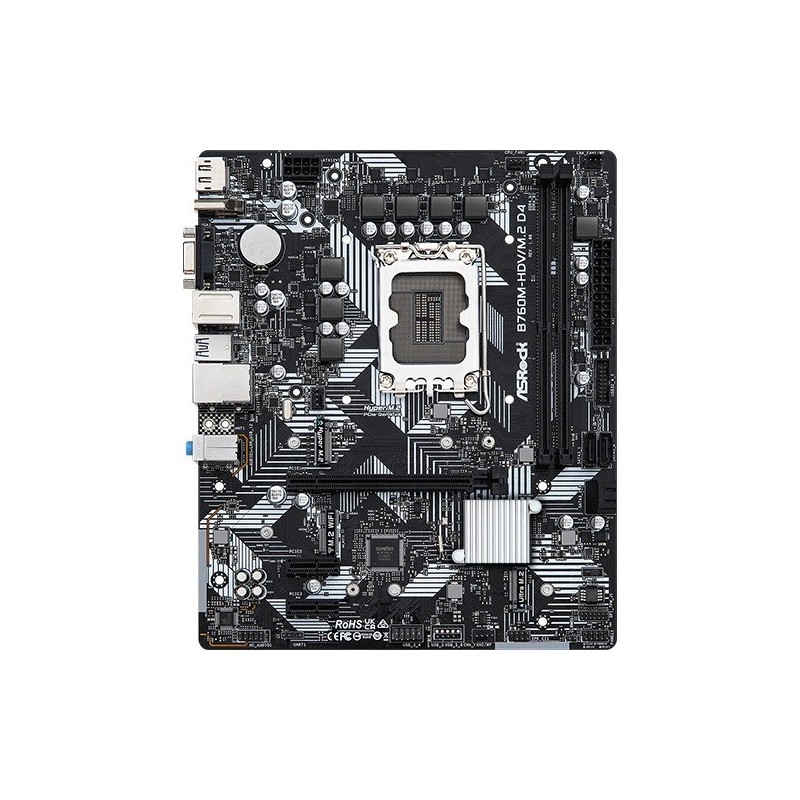 Płyta główna B760M-HDV/M.2 D4 s1700 2DDR4 DP/HDMI mATX 