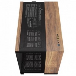 Obudowa 2500X mATX Mid Tower Czarny/Orzech drewno Obudowa 2500X mATX Mid Tower Czarny/Orzech drewno