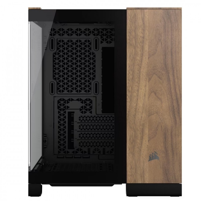 Obudowa 2500X mATX Mid Tower Czarny/Orzech drewno Obudowa 2500X mATX Mid Tower Czarny/Orzech drewno