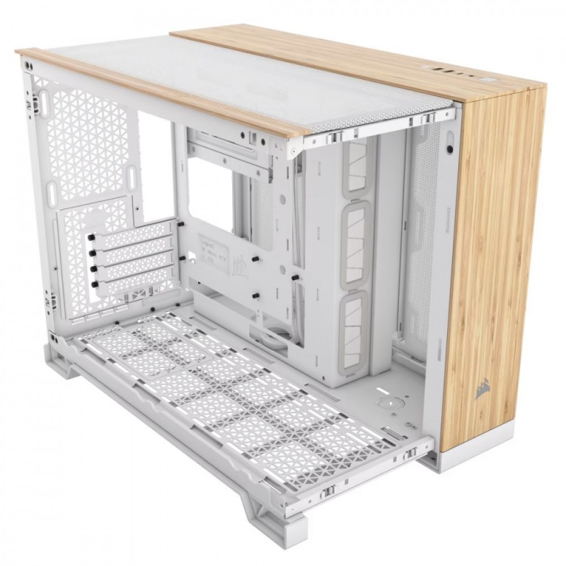 Obudowa 2500X mATX Mid Tower Biały/Bambus drewno Obudowa 2500X mATX Mid Tower Biały/Bambus drewno