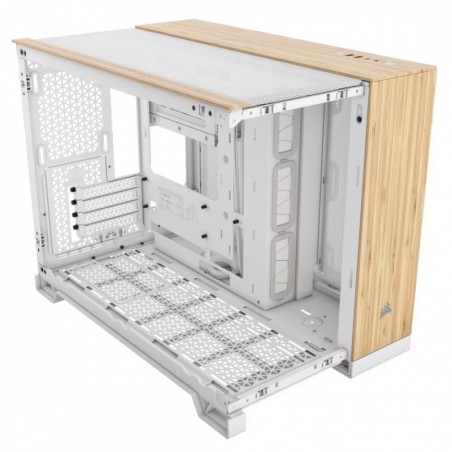 Obudowa 2500X mATX Mid Tower Biały/Bambus drewno Obudowa 2500X mATX Mid Tower Biały/Bambus drewno