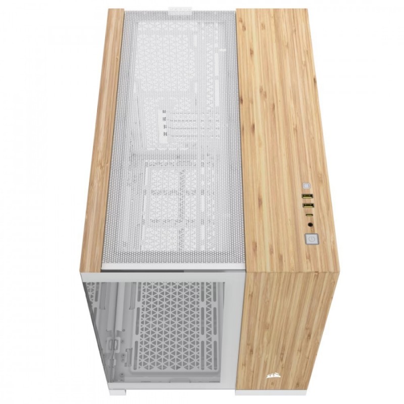 Obudowa 2500X mATX Mid Tower Biały/Bambus drewno Obudowa 2500X mATX Mid Tower Biały/Bambus drewno