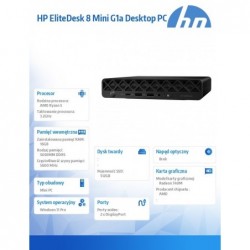 Komputer EliteDesk Mini G1a R5P-215 512GB/16GB/W11P      C9TQ6ET
