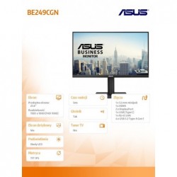 Monitor 23.8 cala BE249CGN IPS 120Hz USB-C96W RJ45 HDMI