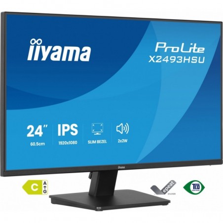 Monitor 24 cale X2493HSU-B1 IPS,FHD,HDMI,DP,120Hz, 1500:1, 2xUSB, 350cd, cienka ramka z 4 stron Monitor 24 cale X2493HSU-B1 IPS,FHD,HDMI,DP,120Hz, 1500:1, 2xUSB, 350cd, cienka ramka z 4 stron