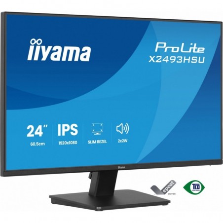 Monitor 24 cale X2493HSU-B1 IPS,FHD,HDMI,DP,120Hz, 1500:1, 2xUSB, 350cd, cienka ramka z 4 stron Monitor 24 cale X2493HSU-B1 IPS,FHD,HDMI,DP,120Hz, 1500:1, 2xUSB, 350cd, cienka ramka z 4 stron