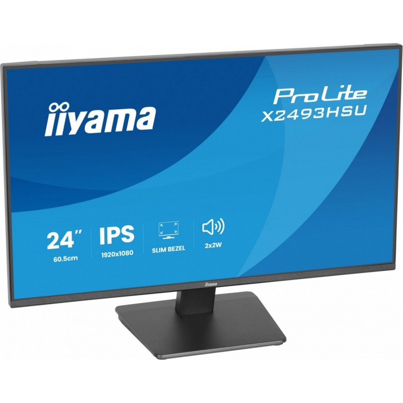 Monitor 24 cale X2493HSU-B1 IPS,FHD,HDMI,DP,120Hz, 1500:1, 2xUSB, 350cd, cienka ramka z 4 stron Monitor 24 cale X2493HSU-B1 IPS,FHD,HDMI,DP,120Hz, 1500:1, 2xUSB, 350cd, cienka ramka z 4 stron