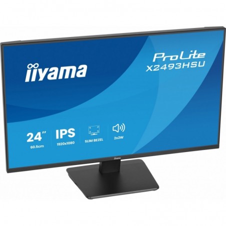 Monitor 24 cale X2493HSU-B1 IPS,FHD,HDMI,DP,120Hz, 1500:1, 2xUSB, 350cd, cienka ramka z 4 stron Monitor 24 cale X2493HSU-B1 IPS,FHD,HDMI,DP,120Hz, 1500:1, 2xUSB, 350cd, cienka ramka z 4 stron