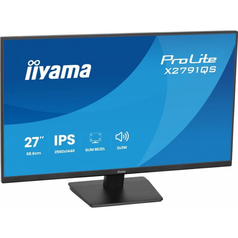 Monitor 27 cali X2791QS-B1 IPS, QHD, 120Hz, HDMI, DP, 2xUSB, 1500:1, 350cd, 2x2W, cienka ramka z 4 stron