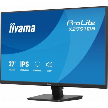 Monitor 27 cali X2791QS-B1 IPS, QHD, 120Hz, HDMI, DP, 2xUSB, 1500:1, 350cd, 2x2W, cienka ramka z 4 stron