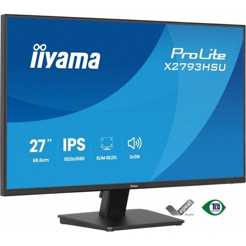 Monitor 27 cali X2793HSU-B1 IPS.HDMI.DP.120Hz,2xUSB, 1500:1,350cd,   cienka ramka z 4 stron 