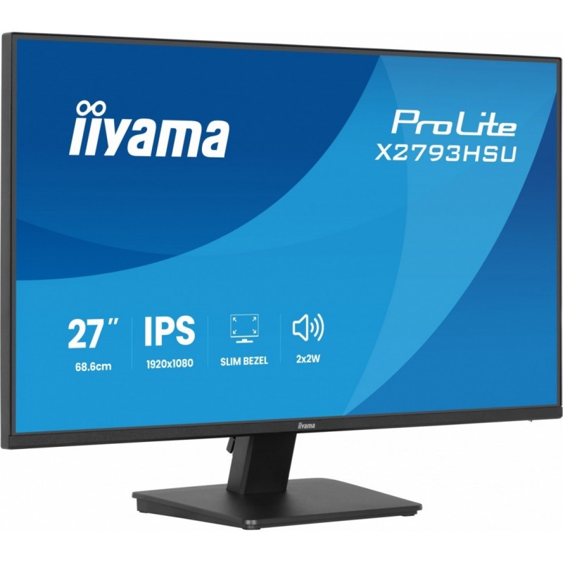 Monitor 27 cali X2793HSU-B1 IPS.HDMI.DP.120Hz,2xUSB, 1500:1,350cd,   cienka ramka z 4 stron 