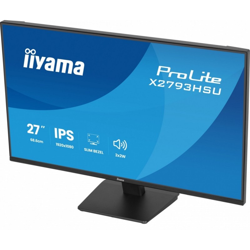 Monitor 27 cali X2793HSU-B1 IPS.HDMI.DP.120Hz,2xUSB, 1500:1,350cd,   cienka ramka z 4 stron 