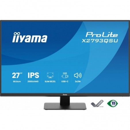 Monitor 27 cali X2793QSU-B1 IPS, QHD, HDMI, DP, 2xUSB Monitor 27 cali X2793QSU-B1 IPS, QHD, HDMI, DP, 2xUSB