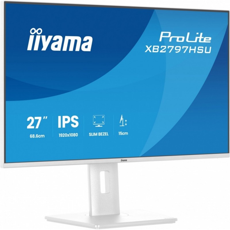 Monitor 27 cali XB2797HSU-W1 IPS, FHD, HDMI, DP, 120Hz, 2xUSBv3.2, 2xUSB-C, 350 CD, x2W, HAS 150/PIVOT, Biały Monitor 27 cali XB2797HSU-W1 IPS, FHD, HDMI, DP, 120Hz, 2xUSBv3.2, 2xUSB-C, 350 CD, x2W, HAS 150/PIVOT, Biały