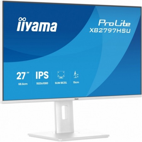 Monitor 27 cali XB2797HSU-W1 IPS, FHD, HDMI, DP, 120Hz, 2xUSBv3.2, 2xUSB-C, 350 CD, x2W, HAS 150/PIVOT, Biały Monitor 27 cali XB2797HSU-W1 IPS, FHD, HDMI, DP, 120Hz, 2xUSBv3.2, 2xUSB-C, 350 CD, x2W, HAS 150/PIVOT, Biały