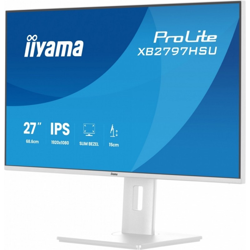 Monitor 27 cali XB2797HSU-W1 IPS, FHD, HDMI, DP, 120Hz, 2xUSBv3.2, 2xUSB-C, 350 CD, x2W, HAS 150/PIVOT, Biały Monitor 27 cali XB2797HSU-W1 IPS, FHD, HDMI, DP, 120Hz, 2xUSBv3.2, 2xUSB-C, 350 CD, x2W, HAS 150/PIVOT, Biały