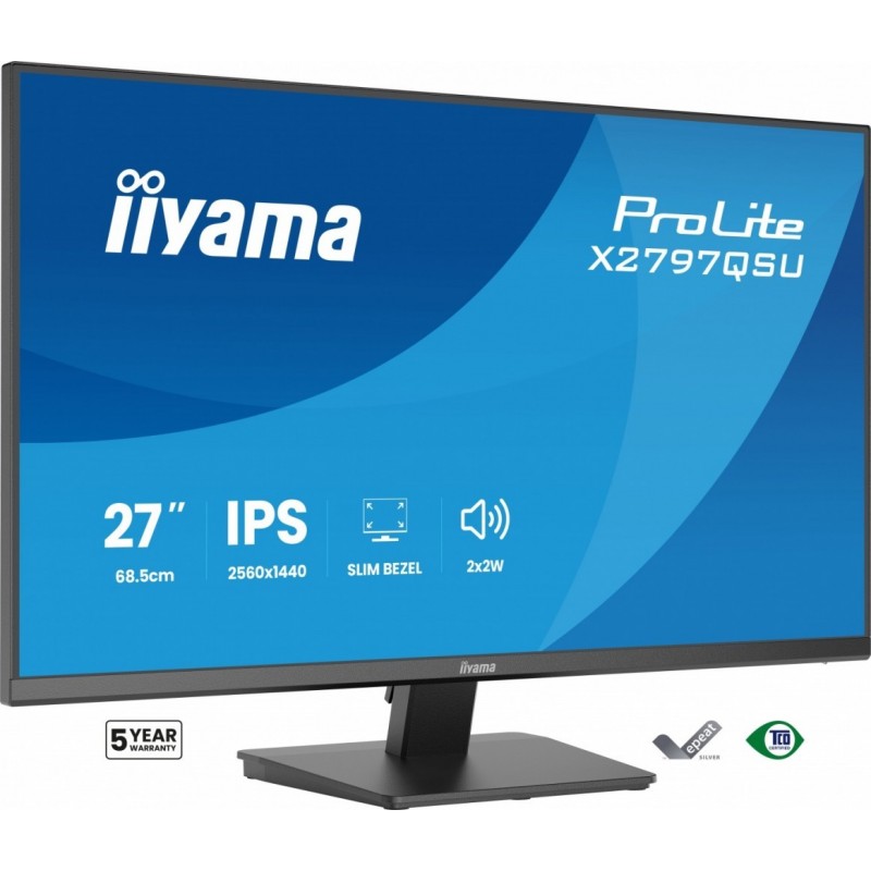 Monitor 27 cali X2797QSU-B1 IPS,QHD,HDMI,DP,350cd, 75Hz, 4x USB, bezramkowy Monitor 27 cali X2797QSU-B1 IPS,QHD,HDMI,DP,350cd, 75Hz, 4x USB, bezramkowy