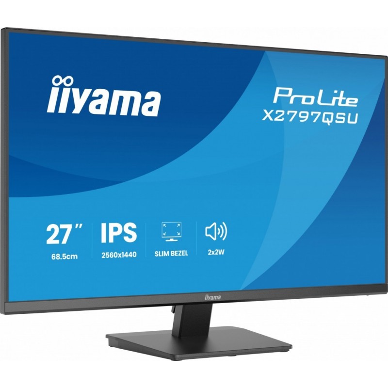 Monitor 27 cali X2797QSU-B1 IPS,QHD,HDMI,DP,350cd, 75Hz, 4x USB, bezramkowy Monitor 27 cali X2797QSU-B1 IPS,QHD,HDMI,DP,350cd, 75Hz, 4x USB, bezramkowy