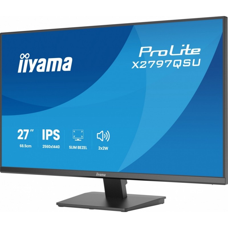 Monitor 27 cali X2797QSU-B1 IPS,QHD,HDMI,DP,350cd, 75Hz, 4x USB, bezramkowy Monitor 27 cali X2797QSU-B1 IPS,QHD,HDMI,DP,350cd, 75Hz, 4x USB, bezramkowy