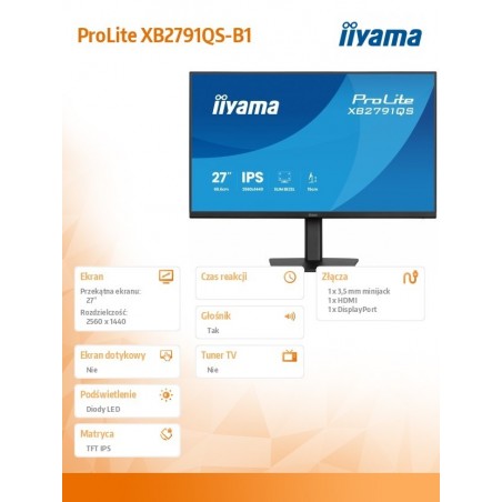 Monitor 27 cali XB2791QS-B1 IPS, QHD, HDMI, DP