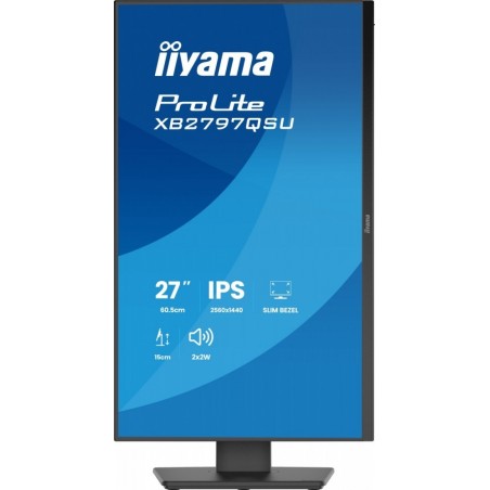 Monitor ProLite  27 cali XB2797QSU-B1 IPS,QHD,2xHDMI,DP,350cd,75Hz,1000:1,     USB HUB,x4 ((2x Type-A v.3.2 Gen 1 (5Gbps, 4.5W) 