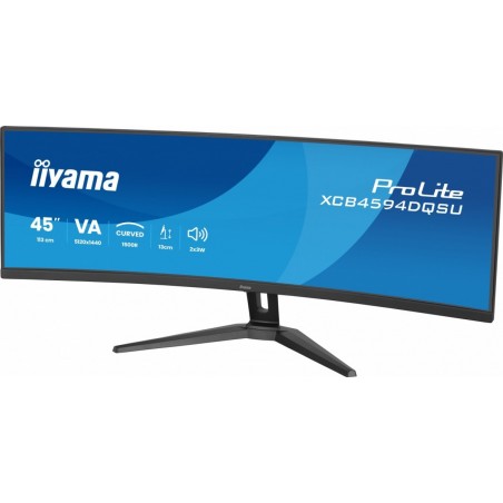 Monitor ProLite 44.5 cala XCB4594DQSU-B1 ,VA,DQHD,2xDP,2xHDMI,1500R,32:9,      450 cd/m2,  3000:1, USB HUB x4 (2x Type-A, 2x Typ