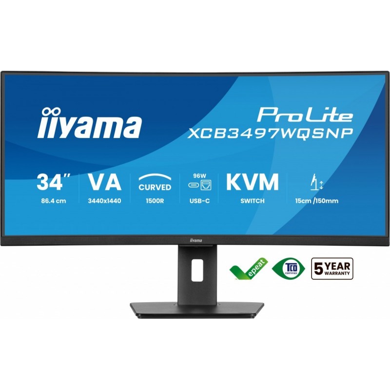 Monitor 34 cale XCB3497WQSNP-B1 + Norton Small Business card 250G PL