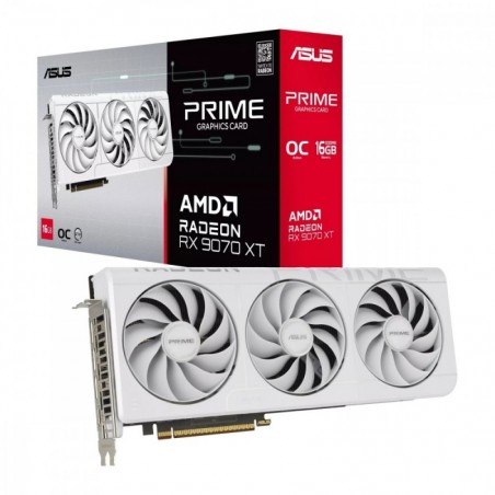 Karta graficzna Radeon RX 9070 XT PRIME OC WHITE 16GB GDDR6 256bit 3DP/HDMI