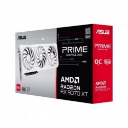 Karta graficzna Radeon RX 9070 XT PRIME OC WHITE 16GB GDDR6 256bit 3DP/HDMI