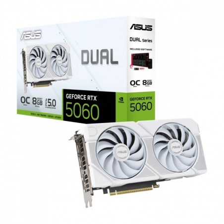 Karta graficzna GeForce RTX 5060 DUAL OC WHITE 8G GDDR7 128BIT HDMI/3DP
