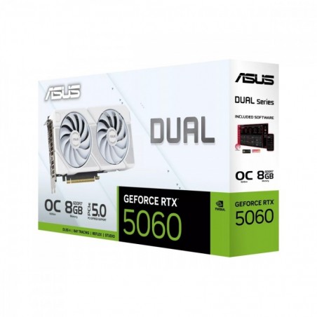 Karta graficzna GeForce RTX 5060 DUAL OC WHITE 8G GDDR7 128BIT HDMI/3DP